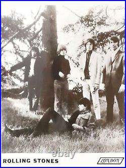 RARE ROLLING STONES 8X10 Vintage Publicity Photo LONDON RECORDS HTF