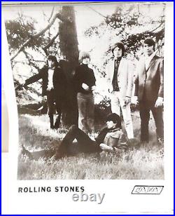 RARE ROLLING STONES 8X10 Vintage Publicity Photo LONDON RECORDS HTF