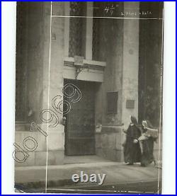 RARE Vintage Arnold Genthe Photo Pictorialist Walking Nuns Silver Print 1925