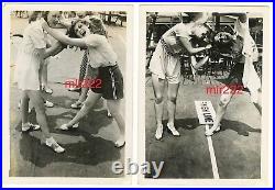 RARE Vintage Photos 10Ten Bernard Kobel Palisades Park 1940 Hair Pulling Contest