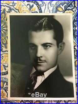 Ramon Novarro vintage 10x13 portrait stamped Hurrell