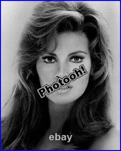 Raquel Welch Glamour Closeup Celebrity B&W REPRINT RP #5558