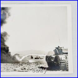 Rare 1949 D-Day Normandy Crocodile Tank Training Salisbury Plain Press Photo