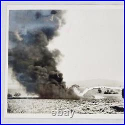 Rare 1949 D-Day Normandy Crocodile Tank Training Salisbury Plain Press Photo