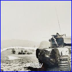 Rare 1949 D-Day Normandy Crocodile Tank Training Salisbury Plain Press Photo