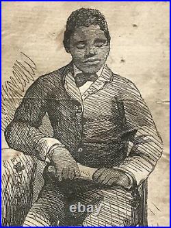 Rare Antique 1860 Blind Tom African American Negro Slave Pianist Osborn & Durbec