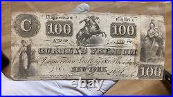 Rare Gurney Daguerreian Advertising Banknote 1850s