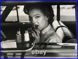 Rare Original Marilyn Monroe Eating Burger Drive Through Phillipe Halsman Photo