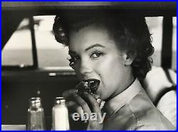 Rare Original Marilyn Monroe Eating Burger Drive Through Phillipe Halsman Photo