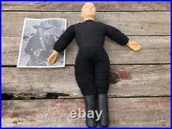 Rare Original Vintage 1950's Ideal HOPALONG CASSIDY 21 Doll w Black White Photo