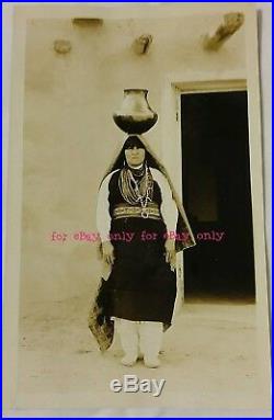 Rare Vintage Old Photo of Santa Clara Pueblo Woman Native American New Mexico