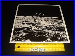 Rare Vtg Set Of 11 Nasa B/w Apollo 12 Lunar Surface Photos-a Kodak Paper