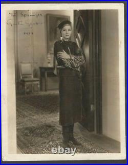 Real Photo Greta Garbo In The Movie Mata Hari Original Signed 1933