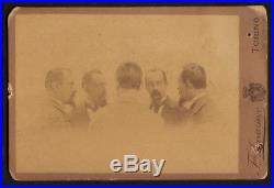 Repeating Mgician Ghost Man 1895 Vintage Mirror Trick Photography Photo Italy
