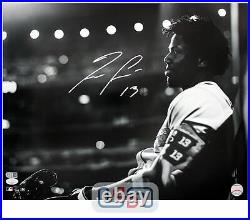 Ronald Acuna Jr. Braves Signed Black & White 16x20 Photo Photograph JSA Auth #5