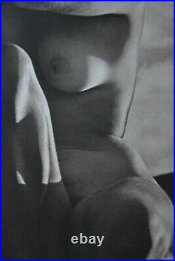 Ruth Bernhard Signed Original 1947 Rockport Nude Platinum Photograph 14 x 9