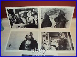 STAR WARS VINTAGE 1977 ORIGINAL PRESS KIT 8x10 BLACK & WHITE PHOTOS SET OF 11