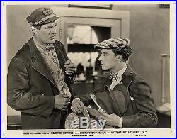 STEAMBOAT BILL, JR. (1928) Vntg orig 8x10 Ernest Torrence, Buster Keaton withhats