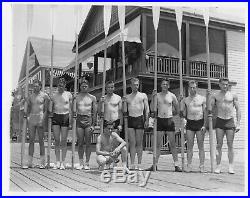 Sculling Crew, U. Of WA, 1938, vintage wire service photo, gay interest