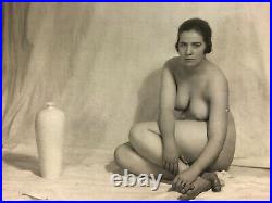 Set of 4 Nude Photogravure of Beautiful Women Posing with Objects by Henry Shaw