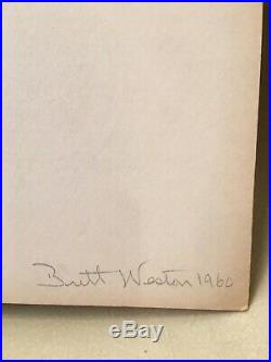 Signed VINTAGE Brett Weston photograph from 1960! Two museum exhibition labels