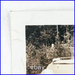 Snapshot Photo Cadillac Car Girl 1930s Washington Automobile Woman Lady A2359