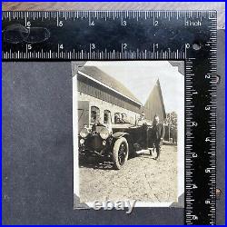 Sweden King Gustav V in Royal Car Candid Snapshot Antique Vintage Photo