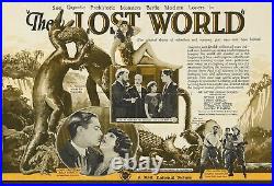 THE LOST WORLD MOVIE PHOTOS 1925, 6 Vintage DINOSAURS Arthur Conan Doyle SILENT