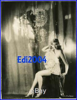 THELMA TODD Vintage Original Dbl-Wgt HOMMEL Photo 1927 Fan Risque Sexy Pre-Code