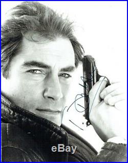 TIMOTHY DALTON Signed Vintage B/W photograph as James Bond 007