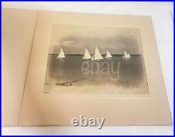 Tampa FL Yacht Club Race 8x10 B&W Albumen Photo 1920 Florida Sailboat Regatta