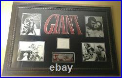 The Movie GIANT withAutographs by Elizabeth Taylor, Rock Hudson, James Dean