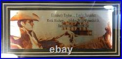 The Movie GIANT withAutographs by Elizabeth Taylor, Rock Hudson, James Dean