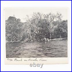 Tomoka River Paddleboat Wreck Photo c1899 Florida Boat Shipwreck Disaster B1680