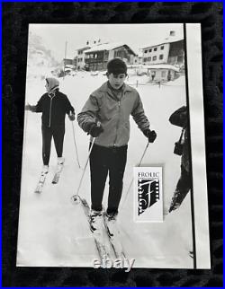 U. K. KING CHARLES III 1963 Prince Charles Skiing Original Photo Paris Match RARE