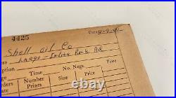 ULTRA RARE Photographer Estate 1952 OOAK VTG Photo Packet SHELL oil Gas Station