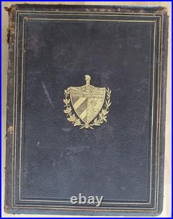 Unique Libro De Oro Hispano Americano Vol I Luxury Edition Book Cuba 1917 Y 419