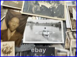 VINTAGE 40s-50s AFRICAN AMERICAN PICTURES MILITARY SMALL'S HARLEM CONEY ISLAND