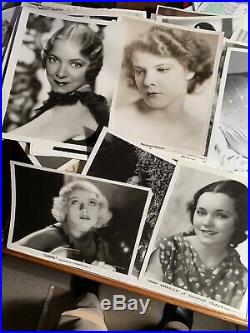 VINTAGE MOVIE STAR Photos Lot of 80+ Stills of 1930s Original Photographs. Gloss