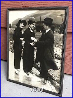 VINTAGE ORIGINAL 1920s 8x10 Photo Of Charlie Chaplin With Edna Perviance