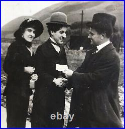 VINTAGE ORIGINAL 1920s 8x10 Photo Of Charlie Chaplin With Edna Perviance