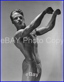 VTG 1940s LF PHOTO NEGATIVE 4 x 5 Young PAT BURNHAM PHYSIQUE GAY INTEREST 8-02