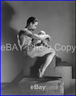 VTG 1940s LF PHOTO NEGATIVE 4 x 5 Young PAT BURNHAM PHYSIQUE GAY INTEREST 8-03