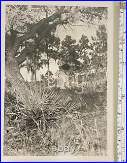 VTG 1950s B&W Press photo & negatives Suicide hanging in Florida Gruesome Death