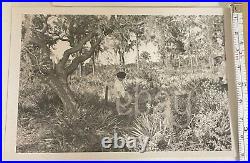 VTG 1950s B&W Press photo & negatives Suicide hanging in Florida Gruesome Death