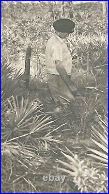 VTG 1950s B&W Press photo & negatives Suicide hanging in Florida Gruesome Death