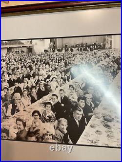 VTG 1964 framed photo Villanova University- Mother's Day Dinner 16.5x26.5