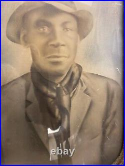 VTG African American Black MAN Uniform Late 1800s Large Format Photo 27 X 22