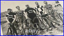 VTG Antique B&W 8x10 PHOTO Eldredge Bicyle Club TEAM PHOTO Bike Photo EARLY 1900