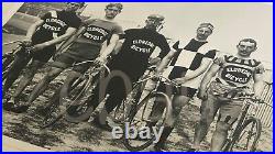 VTG Antique B&W 8x10 PHOTO Eldredge Bicyle Club TEAM PHOTO Bike Photo EARLY 1900